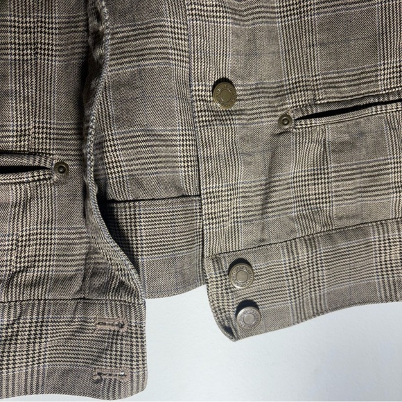 Jones New York Sport Petite Women’s Beige & Black Plaid Jacket SZ PL - Picture 8 of 10